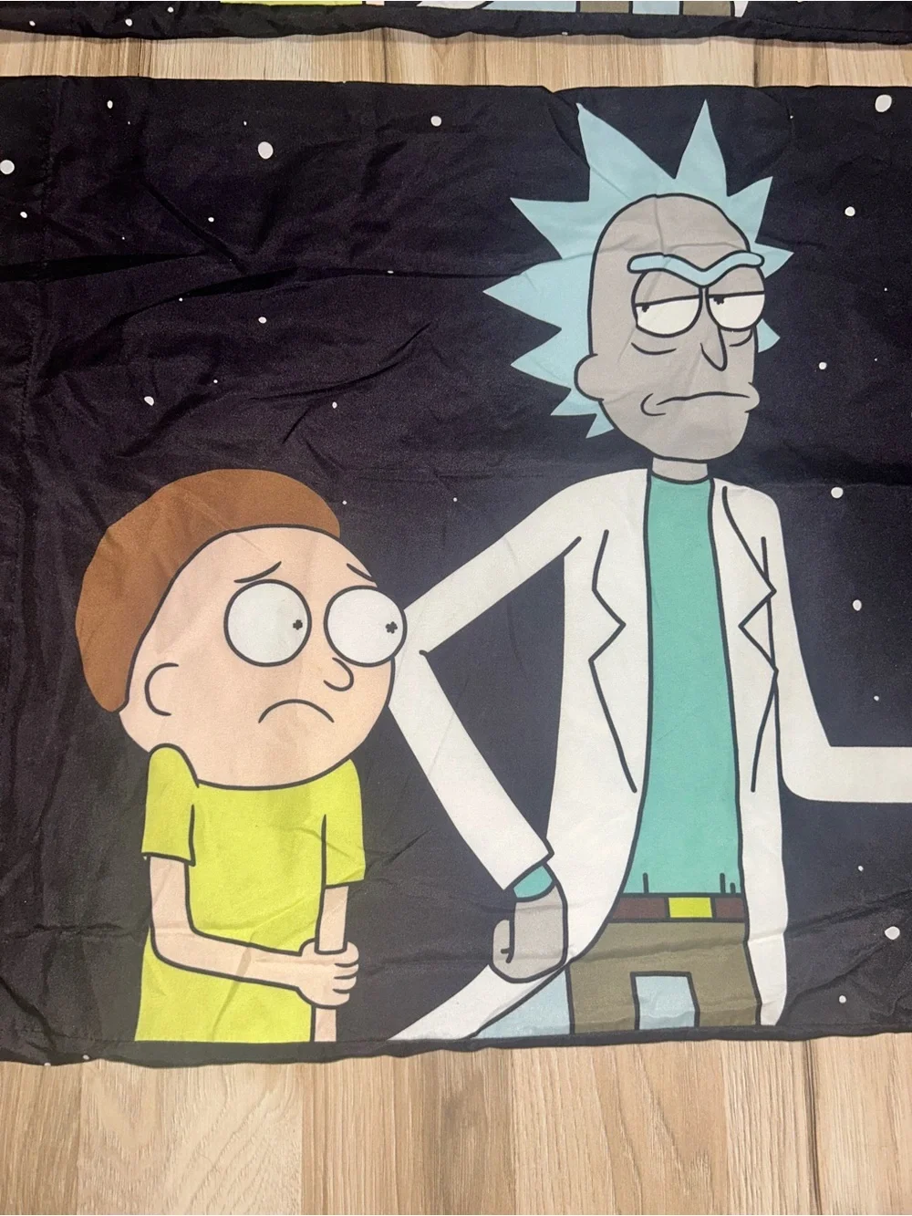 Rick and Morty Black Cartoon Pillowcase Set - 2-Piece